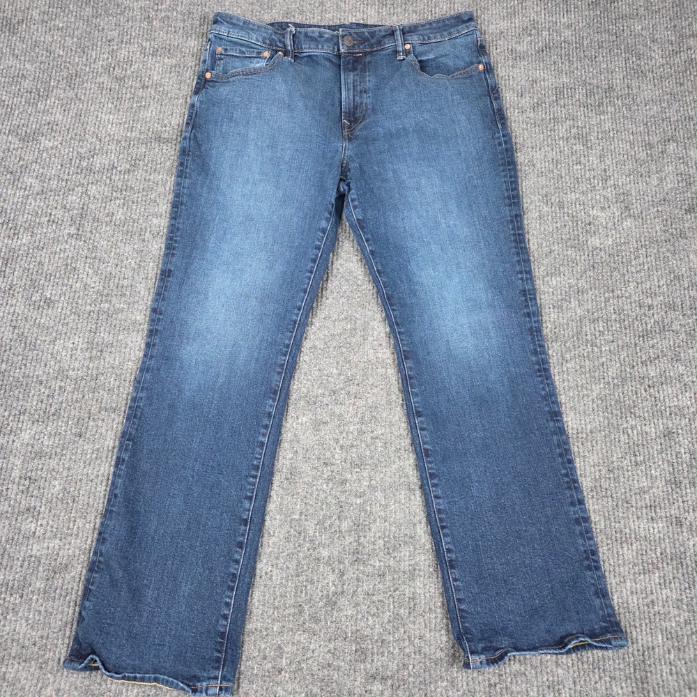 American Eagle Airflex+ Mens 36x32 Medium Wash Blue Stretch Straight Jeans - Picture 1 of 9